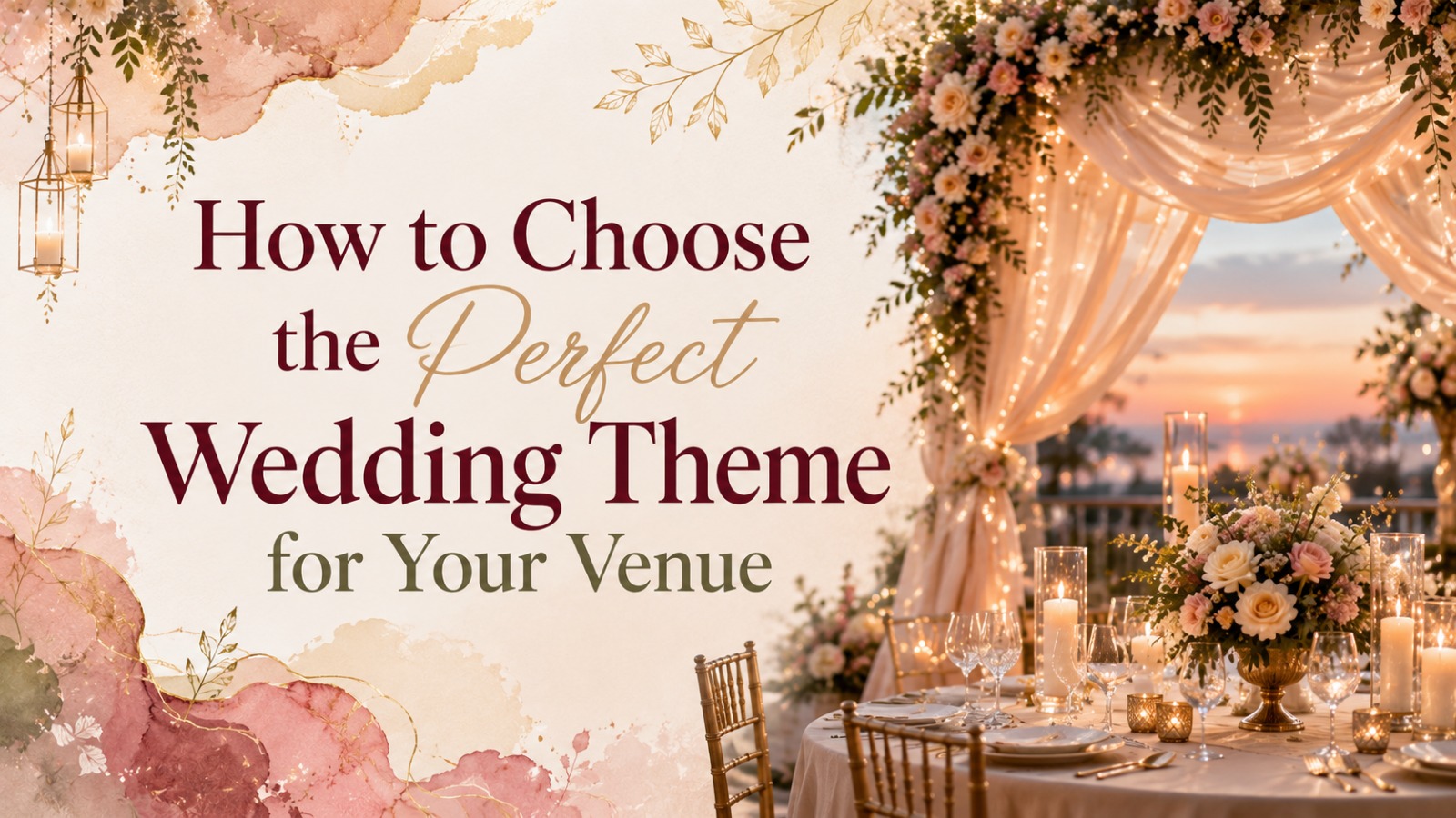 How to Choose Perfect Wedding Theme for Your Venue